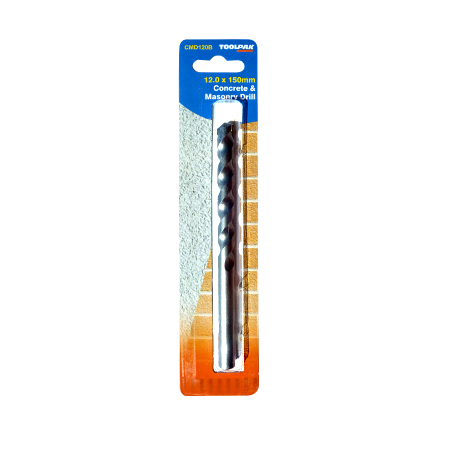 Masonry Drill Bit 12.0mm x 150mm For Concrete Toolpak 